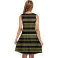 thumbnail image 4 of Ovzne Robes d'Été pour Femmes 2025 Robe Femme Robe Décontractée pour Femmes Grande Taille Sans Manches Col Ras du Cou Robe Courte à Rayures Robe d'Été Liquidation, 4 of 5
