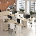 thumbnail image 3 of Hustle 60W x 30D L Shaped Computer Desk in Natural Elm - Engineered Wood, 3 of 6