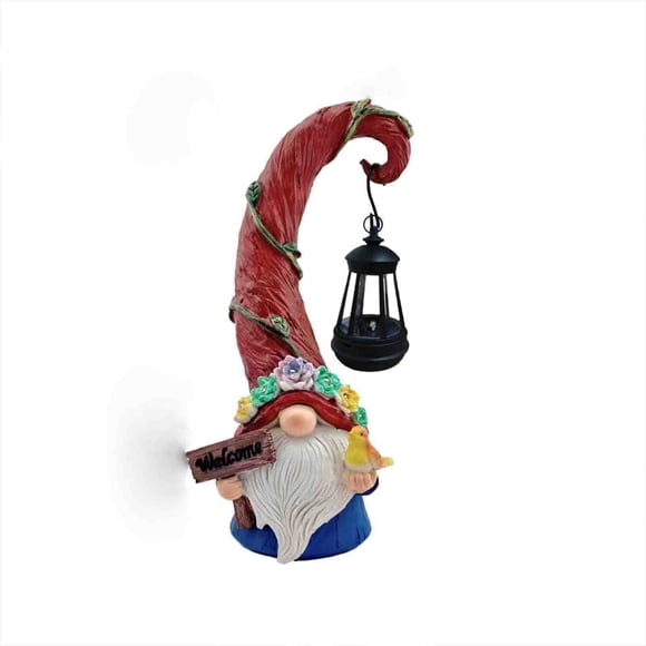 Solar Powered Garden Stake Light With Elf Gnome Figure Outdoor Christmas Decoration For Lawn Patio