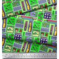 thumbnail image 3 of Soimoi Rayon Fabric Scissor,Buttons & Machine Sewing Printed Fabric 1 Yard 42 Inch Wide, 3 of 3