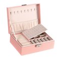thumbnail image 2 of LSLJS Jewelry Organizer Box Leather Large Jewelry Boxes Earrings Holder Organizer Storage Case Double Layer Display with Removable Tray Elegant Jewelry Box, 2 of 9