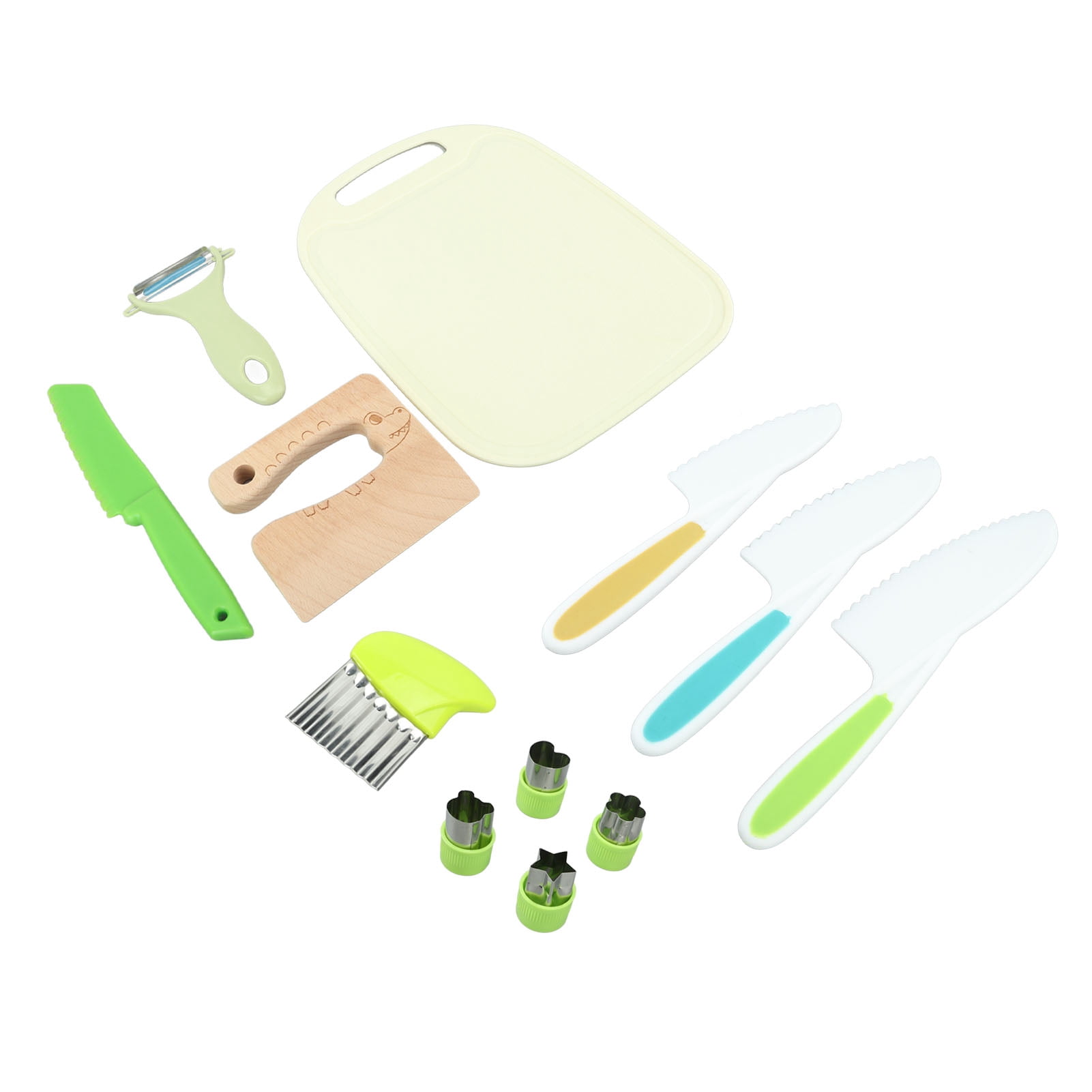 Kids Safe Knife, Durable Sawtooth Design Widely  Plastic Kids Knife Set Safety Of Use  for Family Gatherings
