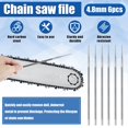 thumbnail image 3 of 6Pcs Chainsaw Sharpening Files 4.8/5.5mm  Carbon Steel Chain Saw Files High Precision Woodworking Chain Saw Sharpening Tool for Polishing Deburring Chainsaw, 3 of 10