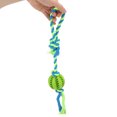 thumbnail image 4 of Dog Puzzle Teething Toy, Durable Healthy Dog Food Dispensing Ball Toy Reduce Boredom Multifunctional Rubber Refillable  For Playing For Cat Green, 4 of 8