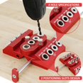 thumbnail image 2 of 30 45 90 Angle Guide de Forage Jig en Alliage d'Aluminium pour Trous Droits et Inclinés, 2 of 8