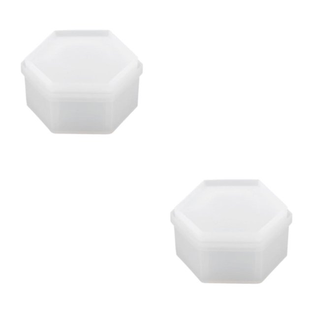 Youkk Durable Box Resin Mold Mould Flower Molds DIY -Shape Cake hexagon 2Set