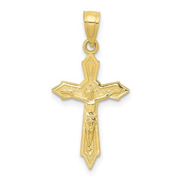 Pendentif Crucifix en Or Jaune 10K