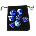 thumbnail image 3 of lionlar Pack of 7 Polyhedral Dices Set with Pouch Bar Math Teaching Blue C, 3 of 6