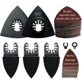 thumbnail image 1 of XXGO 105 Pcs Oscillating Multi Tool Sanding Pads Kits 2 Pcs Triangle Sanding Pads 3 Pcs Finger Sanding Pads 100 Pcs Multi Tool Sandpaper for Wood Sanding XG3105, 1 of 8