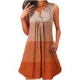 thumbnail image 1 of BEFOKA Robe pour Femme Grande Taille, Liquidation de Robes d'Été pour Femmes, Robe Sans Manches à Encolure Ronde pour Femme, Imprimée Fragmentée de Couleurs, à Boutons, à Enfiler, 1 of 5