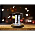 thumbnail image 2 of Vintage Mantel Clock Collectible Crystal Sculpture | Timeless Retro Decor Piece, 2 of 6