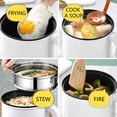 thumbnail image 4 of LSLJS Hot Pot, 1.7 Liter Wok with Steam Compartment, 2 Speed Heat Setting, Dorm/Office/Travel Mini Hot Pot Multifunctional Frying Pan, 4 of 9