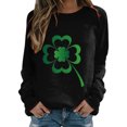 thumbnail image 1 of QIPOPIQ Chandails à Manches Longues pour Femmes T-Shirts de la Saint-Patrick Chandail Shamrock T-Shirt Vert Hauts T-Shirts de la Saint-Patrick Tuniques à Col Rond pour Dames T-Shirts de Fête T-Shirts Graphiques Aubaines, 1 of 4