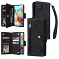 thumbnail image 1 of Case for Samsung Galaxy A70/A70S Magnetic Leather Zipper Wallet Cover Card Holder, 1 of 5