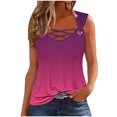 thumbnail image 1 of Birdeem Débardeurs Femmes Camisole Imprimée Sans Manches T-Shirt Ample, 1 of 1