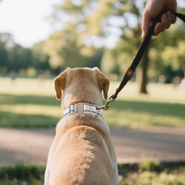 Durable Reflective Dog Collar with Heavy Duty Metal Buckle Adjustable and Comfortable Pet Collar for Medium and Large Dogs