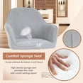 thumbnail image 4 of FDW Metal PU Leather Dining Chair Set, Gray (Set of 2), 4 of 7