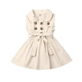 thumbnail image 1 of Robe Tutu Sans Manches à Volants pour Tout-Petite Fille, Robe de Princesse pour Fête, Vêtements, 1 of 4
