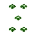 thumbnail image 3 of Thinsony 50pcs Fiber Realistic Appearance Fabric For Stunning Bouquets And Decor Wedding Wide Application Birthday Soft Texture Deep Green 4.5cm 5Set, 3 of 6