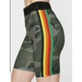 thumbnail image 1 of Pam & Gela Excel Rainbow Biker Shorts In Clay Camo Size S, 1 of 1