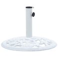 thumbnail image 2 of vidaXL Umbrella Base White 12 kg 48 cm Cast Iron, 2 of 5