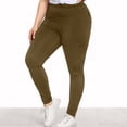 thumbnail image 1 of TIMIFIS High Waisted Leggings for Women Plus Size Yoga Pants Tummys Control Solid Color Workout Running Cycling Yoga Pants - Spring/Summer, 1 of 7