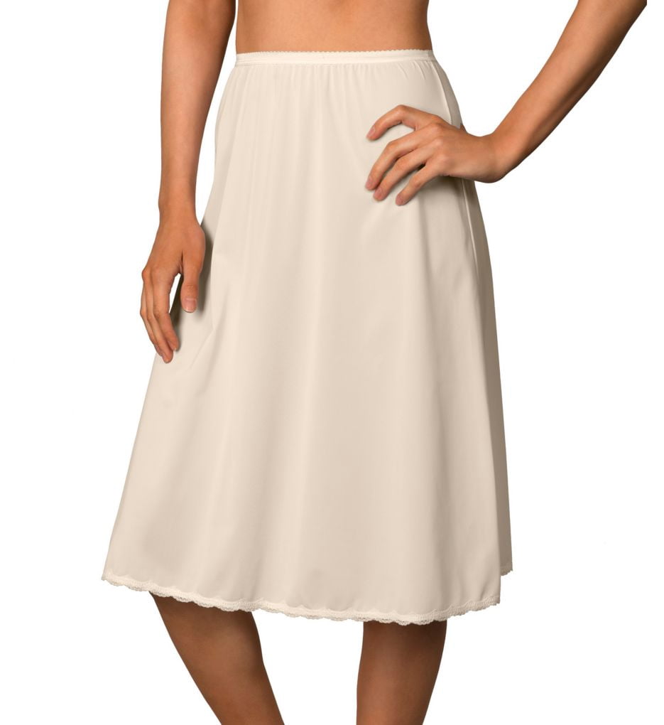 Combinaison Mi-Longue Évasée de Jour pour Femme Shadowline 4711625 25 Pouces (Ivoire 1X)