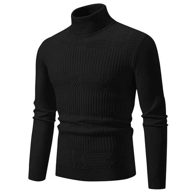 EGNMCR Pull Col Rond pour Hommes, Pull pour Hommes Mode Décontractée d'Hiver pour Hommes Design Uni Manches Longues Col Rond Haut Men Sweater