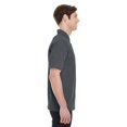 thumbnail image 2 of Hanes Men`s X-Temp Fresh IQ Pique Polo, M, Charcoal Heather, 2 of 2
