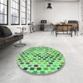 thumbnail image 4 of Ahgly Company Tapis Rectangulaire Lavable en Machine Intérieur Vert Transitionnel, 2 Pieds x 3 Pieds, 4 of 7