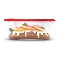 thumbnail image 4 of Contenants rectangulaires pour la conservation des aliments Rubbermaid TakeAlongs à emporter, couvercles rouge rubis, 1.8 L (8&nbsp;tasses), paquet de 2, 4 of 5
