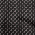 thumbnail image 1 of oneOone Georgette Viscose Black Fabric Asian Floral Block Sewing Craft Projects Fabric Prints By Yard 42 Inch Wide, 1 of 5