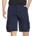 thumbnail image 1 of Besolor Shorts Cargo pour Hommes Décontractés Amples à Fermeture Éclair Jambe Droite Shorts d'Extérieur de Randonnée et d'Entraînement avec Multiples Poches, 1 of 5