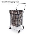 thumbnail image 4 of Unique Bargains Shopping Cart Wheels Trolley Caster Replacement 6.5-Inch Dia Black 2pcs, 4 of 4