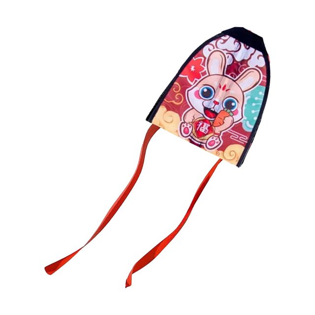 Thumb Eject Kite Stringless Beach Kite Cartoon Portable Lightweight Gift Novelty rabbit