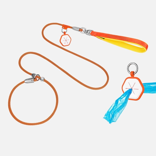 Dog Training Leash Slip with P Ring Control Reflective Pet Leash for Obedience 1.2m-2m Adjustable Length Automatic Loosening Easy Clean Nylon