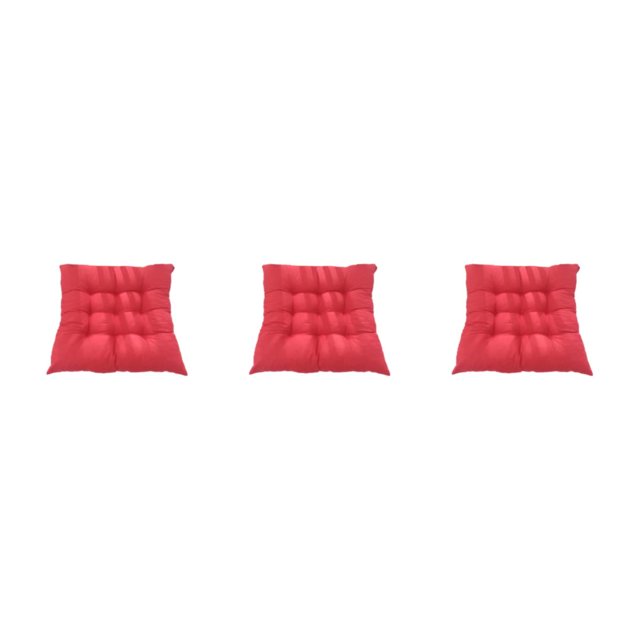 Maytalsory Coussin Respirant en Tissu Polyester Remplissage de Perles Libération de Pression Tissu Polyester Confortable et Respirant Rouge Vif 3Set