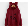 thumbnail image 2 of FAROOT Haut Imprimé à Manches Longues pour Femmes, Sweat à Capuche Motif Dessin Animé avec Poche, 2 of 3