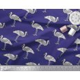 thumbnail image 3 of Soimoi Velvet Fabric Heron Block Print Fabric by Yard 58 Inch Wide, 3 of 3