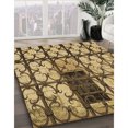 thumbnail image 3 of Ahgly Tapis d'Intérieur Lavable en Machine Carré Orange Transitionnel, 5 Pieds Carré, 3 of 7