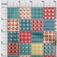 thumbnail image 2 of oneOone Polyester Spandex Dusty Teal Green Fabric Florals Craft Projects Decor Fabric Printed By The Yard 56 Inch Wide, 2 of 4
