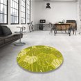 thumbnail image 4 of Ahgly Tapis Rectangulaire Lavable en Machine Intérieur Transitionnel Jaune Foncé Vert, 2 Pieds x 5 Pieds, 4 of 7
