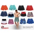 thumbnail image 2 of Fashionable Summer Swim Trunks for Men, Quick Dry Swim Shorts for Men, Swimwear, Bathing Suits, Swim Shorts with Various Colors & Designs, Quick Dry Nylon Shorts, Pink (Printed), Small, 2 of 7