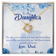 thumbnail image 3 of À Ma Fille Ma Petite Fille de Papa Infini Noeud Collier Message Carte, 3 of 7
