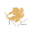 thumbnail image 2 of Fixing Clip 2 Product Category Fixing Clip Contemporary Metal Maple Leaf Napkin Ring for Autumn Seasonal Table Setting and Thanksgiving, 2 of 5