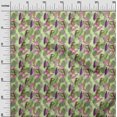 thumbnail image 3 of oneOone Polyester Spandex Light Green Fabric Tropical Leaf Craft Projects Decor Fabric Printed By The Yard 56 Inch Wide, 3 of 5