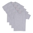 thumbnail image 3 of Hanes Mens ComfortSoft 4-Pack Crewneck T-Shirts, 3XL, Light Steel, 3 of 4