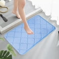 thumbnail image 1 of Dvkptbk Rugs Ultra Absorbent Non-Slip Memory Foam Machine Washable Soft Velvet Bath Mats Floor Mat Easier to Dry for Bathroom Floor Bath Mats Bath Rugs Bathroom Decor, 1 of 9