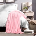 thumbnail image 5 of Bare Home Microplush Fleece Blanket - 300 GSM - Fuzzy Microfleece - Soft & Plush - King, Light Pink, 5 of 5