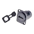 thumbnail image 2 of Miulika D Type Pass through Connector Female to Female with Cap Extension Shielded Portable 4K Adapter HD Display Coupler Module Black, 2 of 6